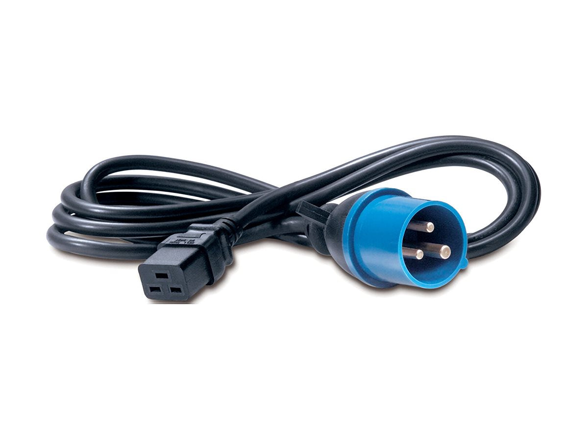 APC CABLE D ALIMENTATION ONDULEUR LONGUEUR 2.5M - IEC 309 BORNIER VERS IEC C19 ONDULEUR