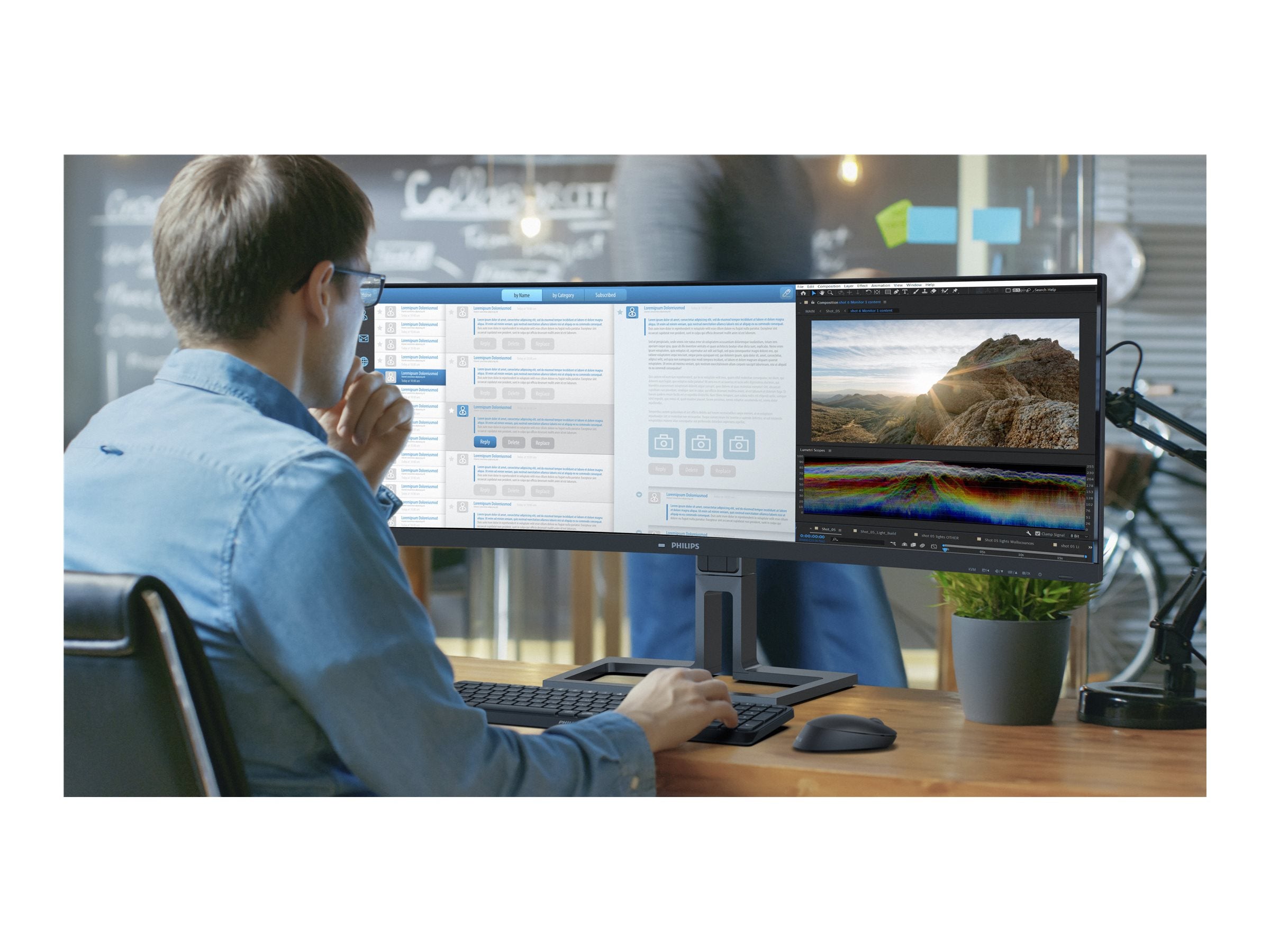 PHILIPS 45B1U6900C/00 44.5p 5120x1440 VA Curved Monitor