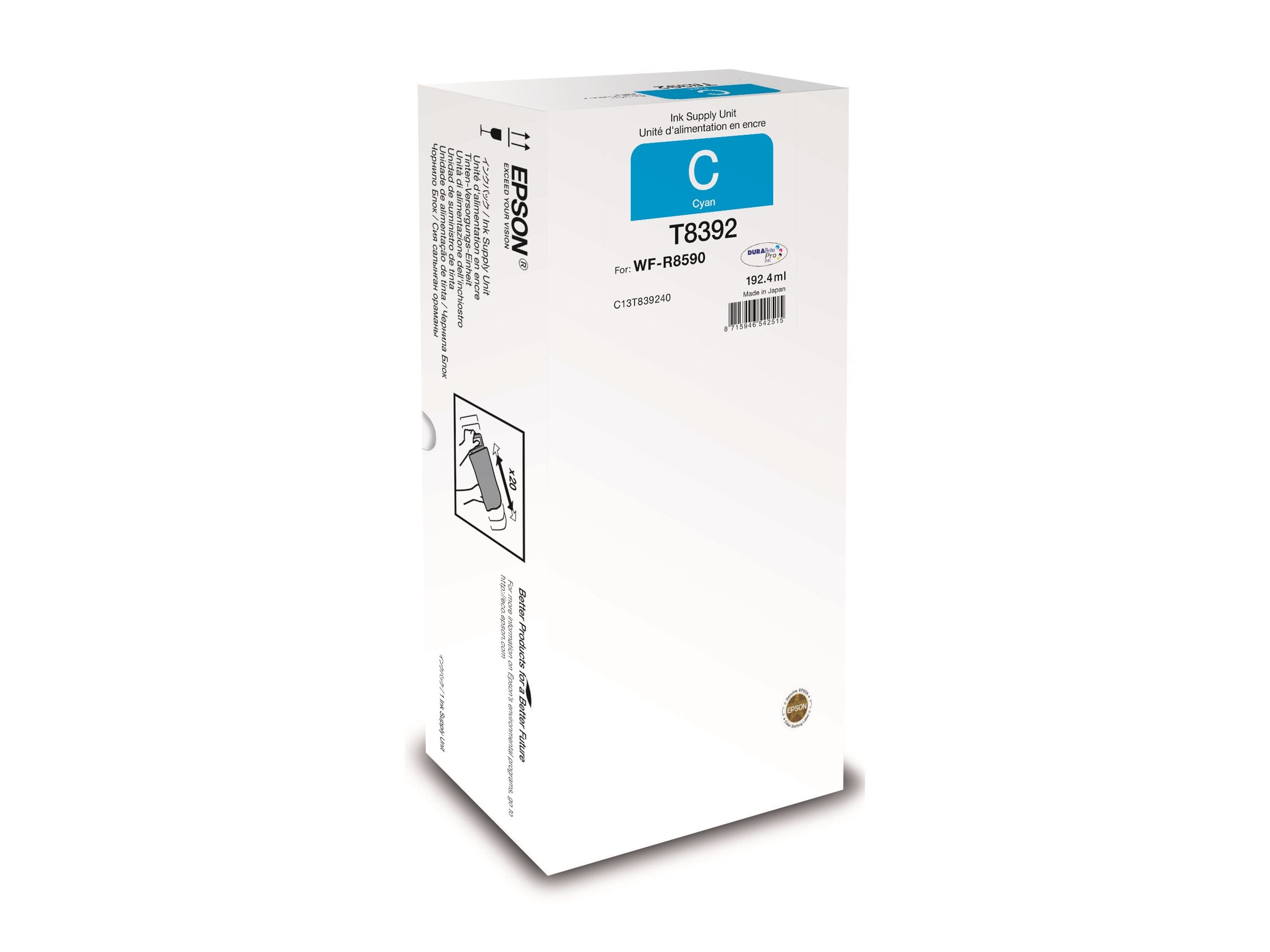 EPSON 4LB WorkForce Pro WF-R8590 Cyan XL Ink Supply Unit