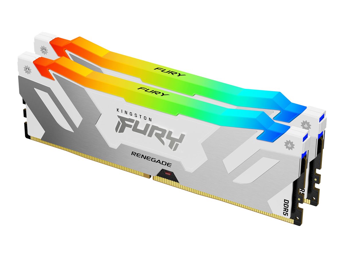 KINGSTON 32Go 7600MT/s DDR5 CL38 DIMM Kit of 2 FURY Renegade RGB White XMP