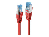 LINDY Cat.6A S/FTP LSOH Red 0.5m Patch Cable