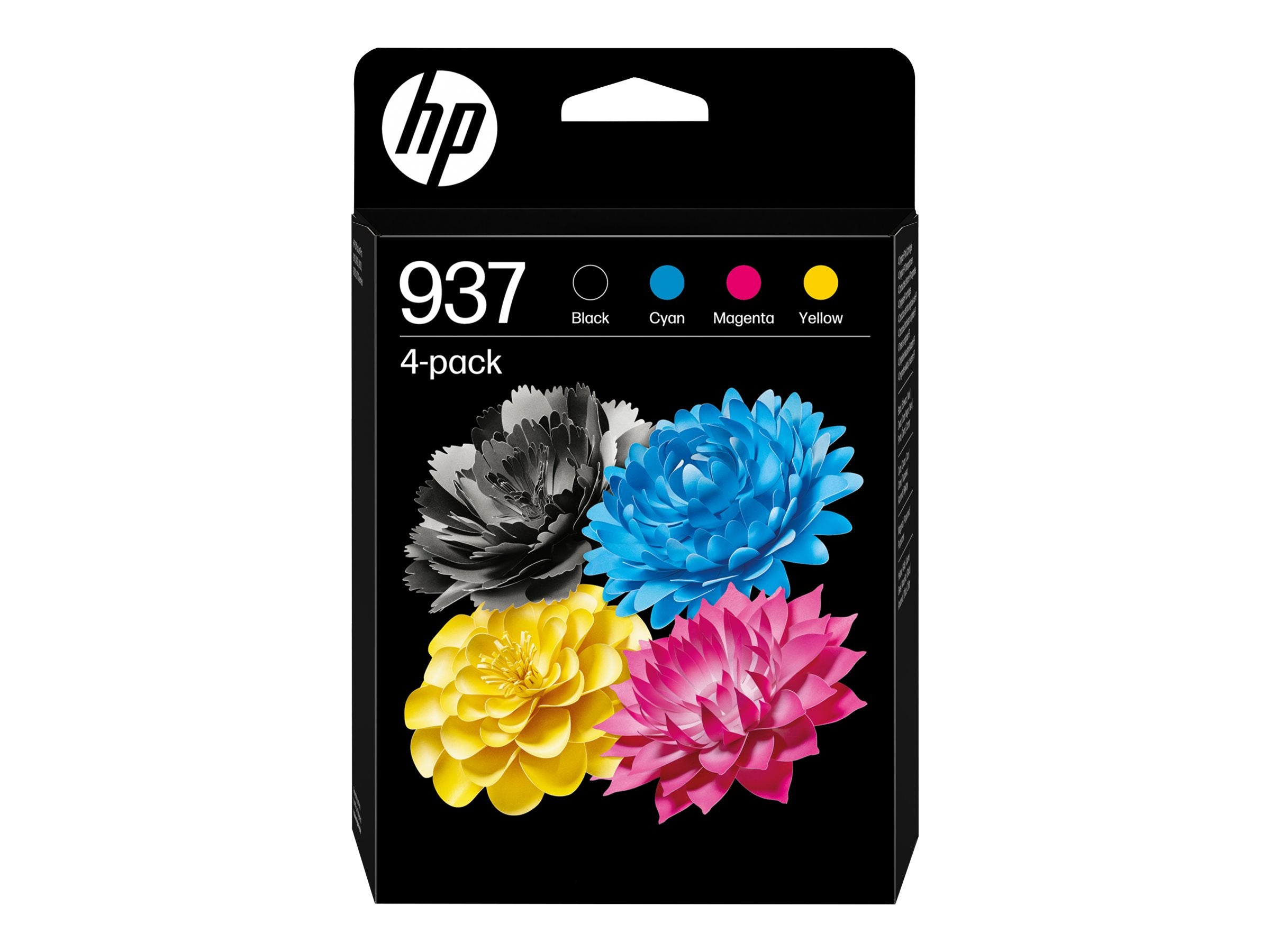 HP 937 CMYK Original Ink Cartridge 4-Pack