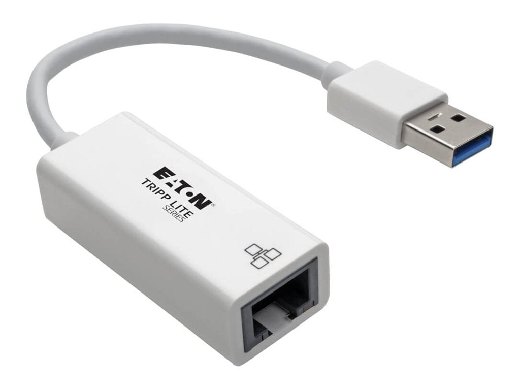 EATON TRIPPLITE USB 3.0 to Gigabit Ethernet NIC Network Adapter 10/100/1000Mbps White