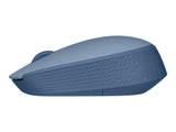 LOGITECH M171 Mouse right and left-handed optical 3 buttons wireless 2.4 GHz USB wireless receiver blue/grey