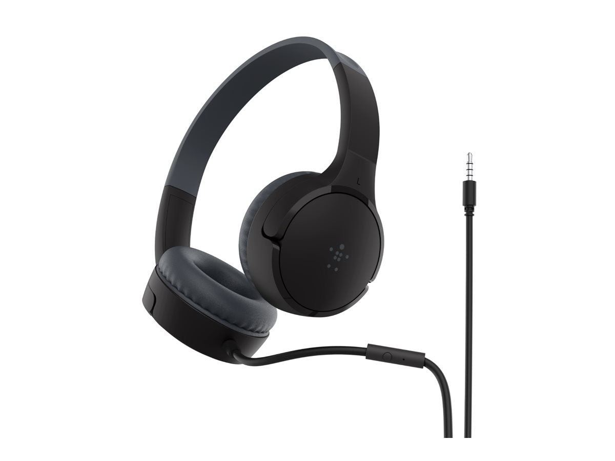 BELKIN SOUNDFORM Mini Wired On-Ear Headphones for Kids Black