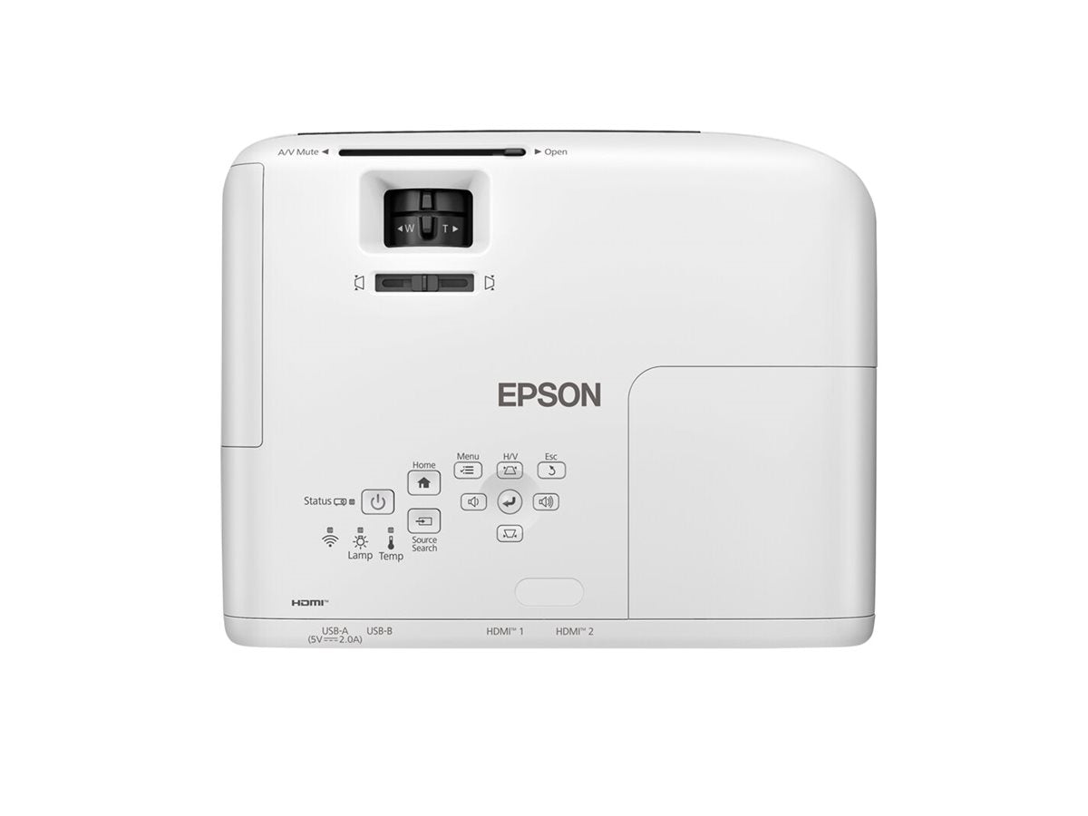 EPSON EB-W55 Projecteur 3LCD- WXGA- 4000 lumens- 16.000: 1 - 1,30 - 1,56:1 - HDMI (2x), USB 2 A et B-  Wi-Fi 6E- Garantie 2 ans