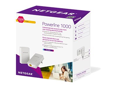 NETGEAR Pack de 2 CPL Gigabit 1000Mbps avec Prise filtree