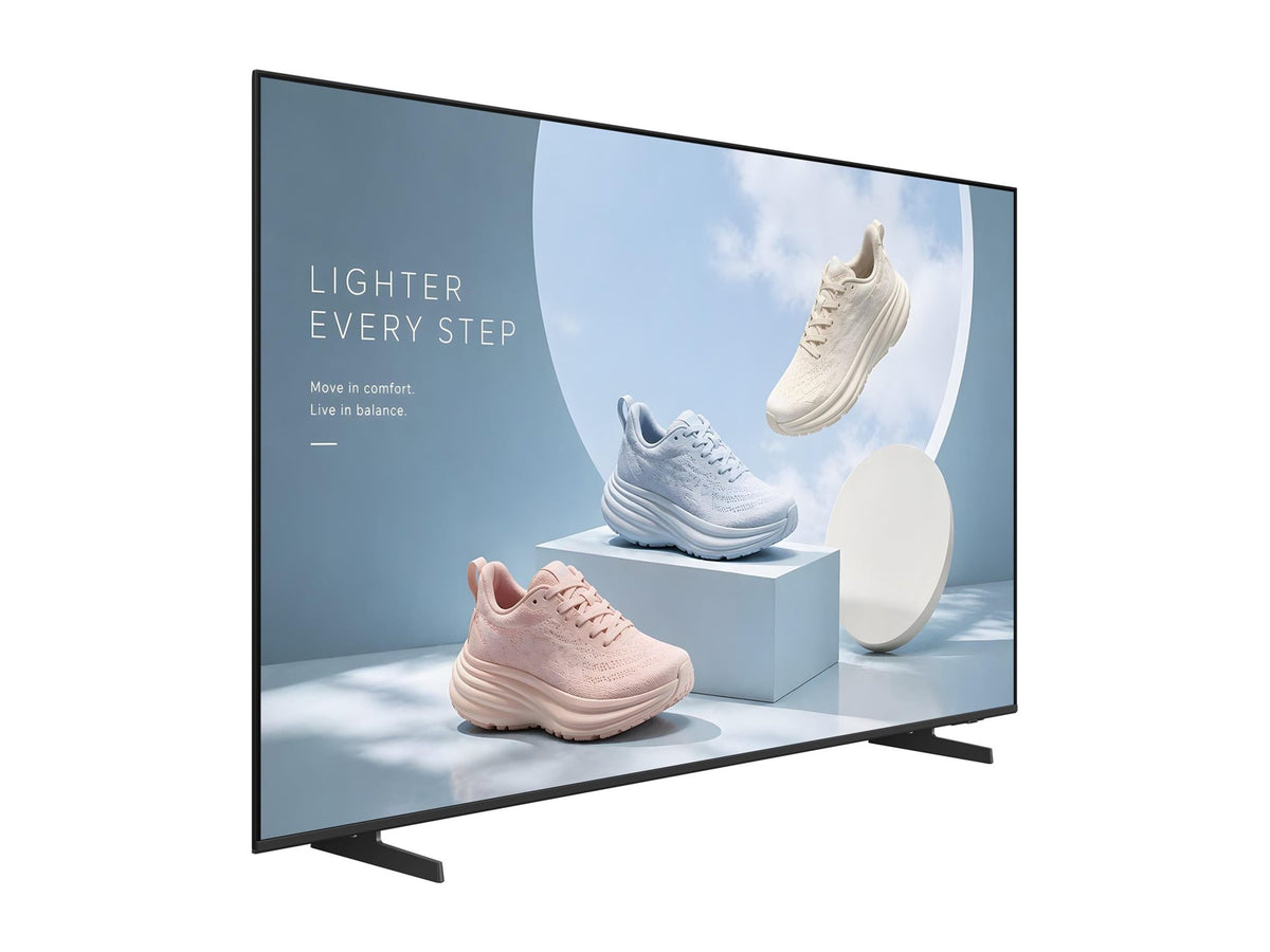 SAMSUNG BE85FX-H 85p Non-tactile UHD 4K 3840x2160 16:9 300nit 16/7 Tuner Biz TV App Tizen 8.0 HP 2x10W 3 ans