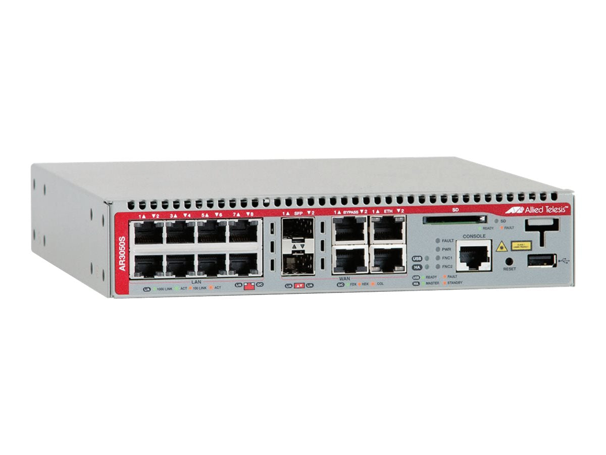 ALLIED AR3050S AW+ Next Generation Firewalls - 2 x GE WAN ports and 8 x 10/100/1000 LAN ports