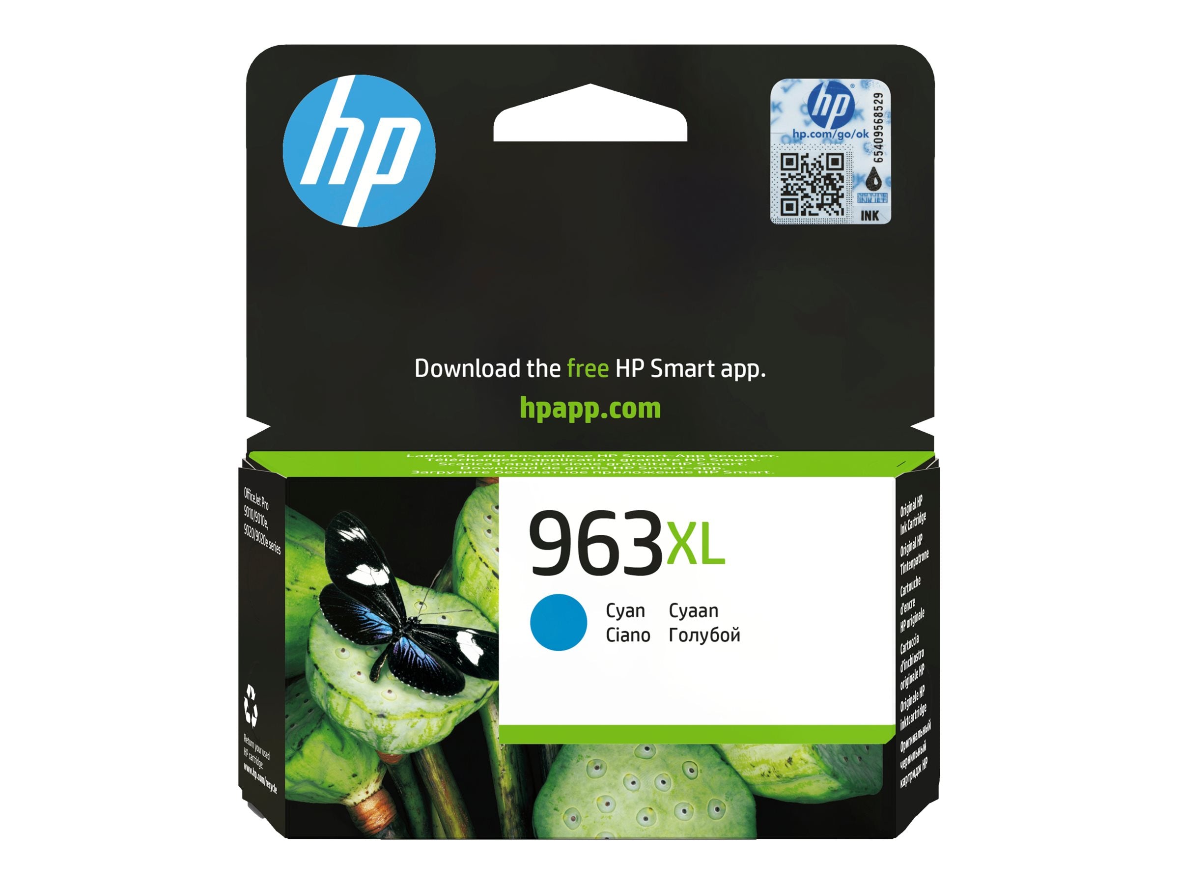 HP 963XL High Yield Cyan Original Ink Cartridge