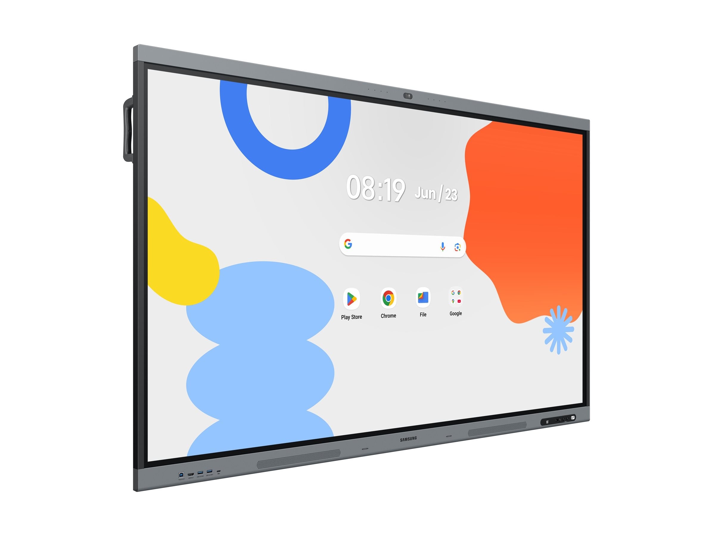 SAMSUNG WAFX-P Eboard WA65FX-P 65p Android 15 EDLA Octacore 16Go RAM 128Go storage UHD IR Touch 3xHDMI USB-C PD 65W 48Mpixel auto