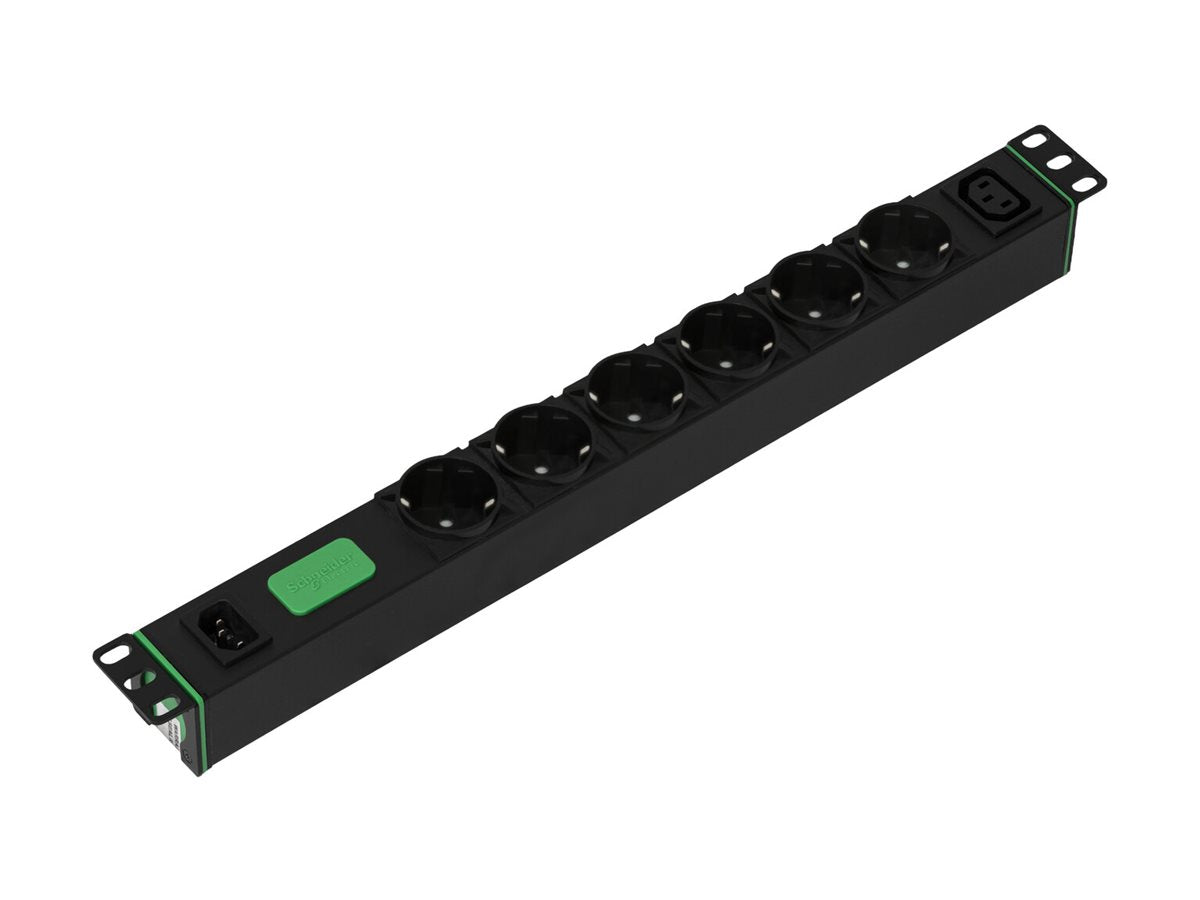 APC Easy Rack PDU Basic horizontal 1-phase 2.3 kW 230 V 10 A 6 x SCHUKO and 1 x C13 sockets IEC60320 C14 input