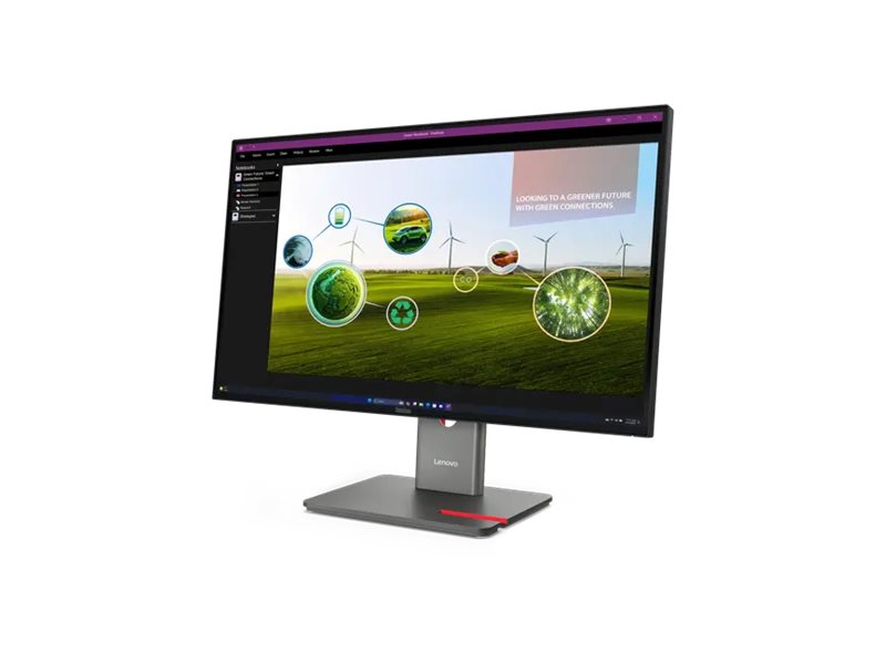 LENOVO ThinkVision P27Q-40 LED Écran 27p 2560x1440 QHD 120Hz IPS 350cd/m2 1500:1 DisplayHDR 10 4ms HDMI DisplayPort DaisyChain