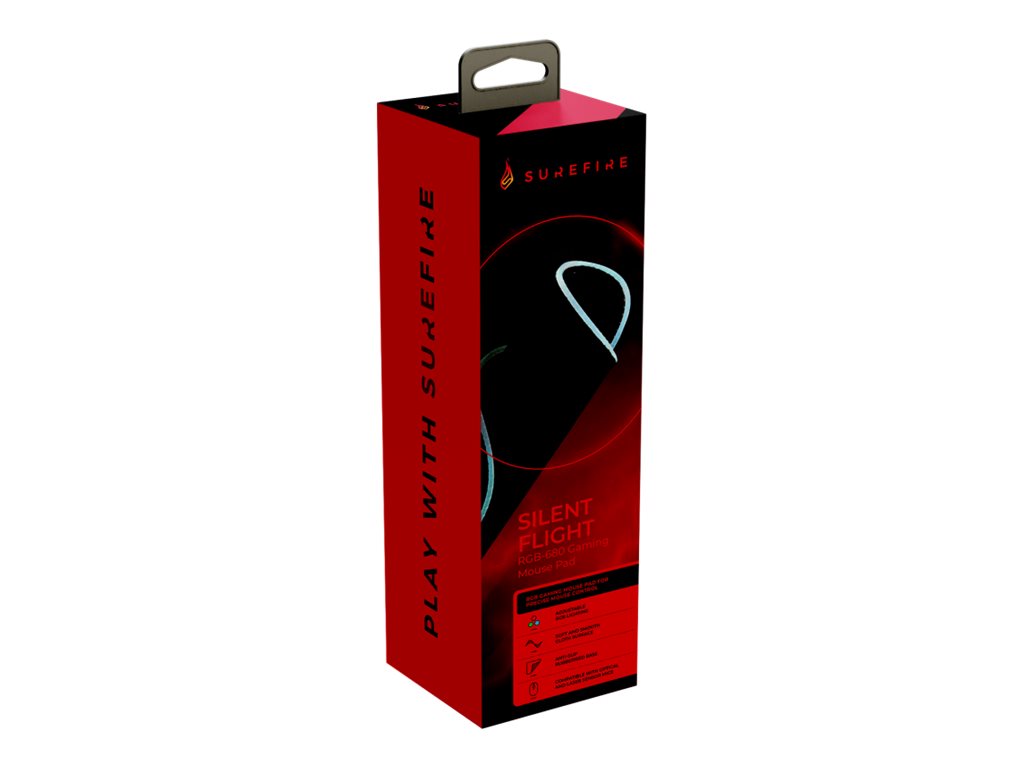 VERBATIM SUREFIRE SILENT FLIGHT RGB-680 GAMING MOUSE PAD WCF (P)