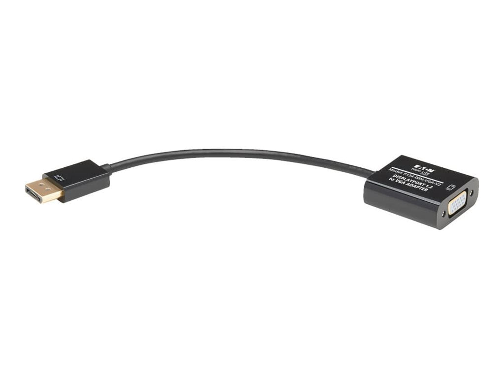 EATON TRIPPLITE DisplayPort to VGA Active Adapter Video Converter DP ver 1.2 M/F 6p 15.24cm