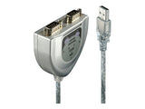 LINDY USB RS232 Converter 2 Port Simultaneously connect two RS-232 serial devices to your USB ready PC or Mac FTDI-Chip