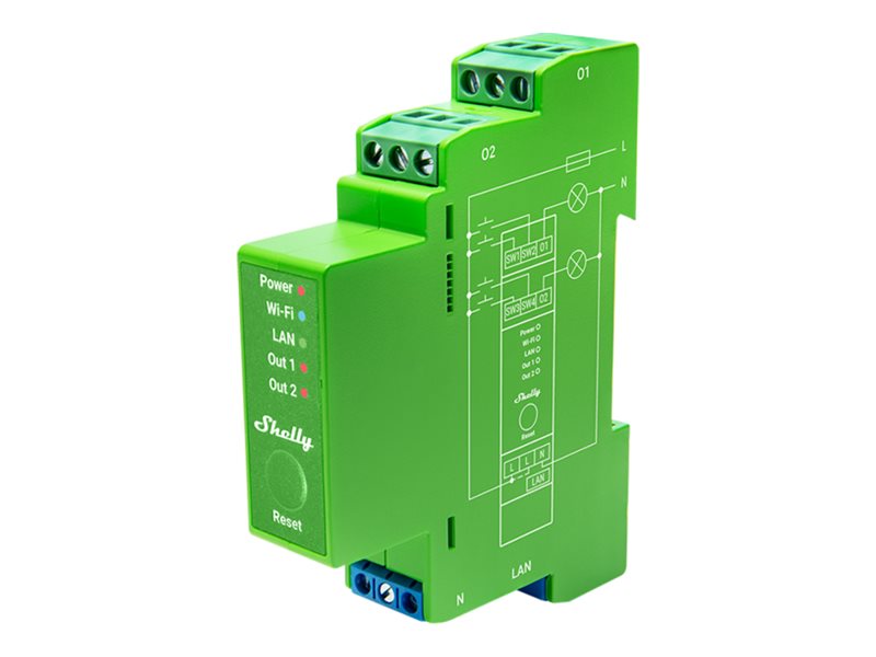 SHELLY Pro Dimmer 2PM LAN WLAN 2-Channel Dimmer
