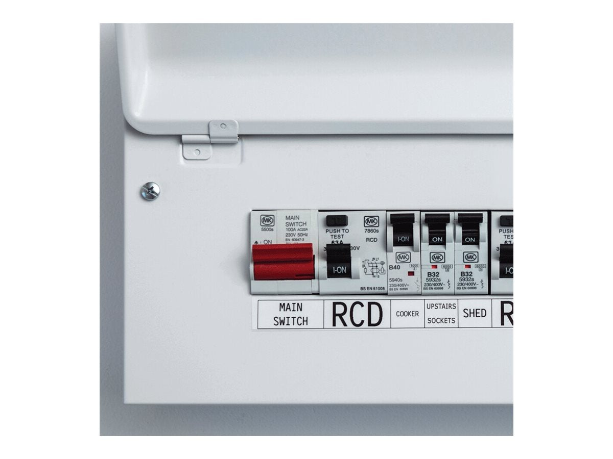 BROTHER Bluetooth connectable electrician labeling machine 18mm ribbon max QWERTY keyboard delivered with case