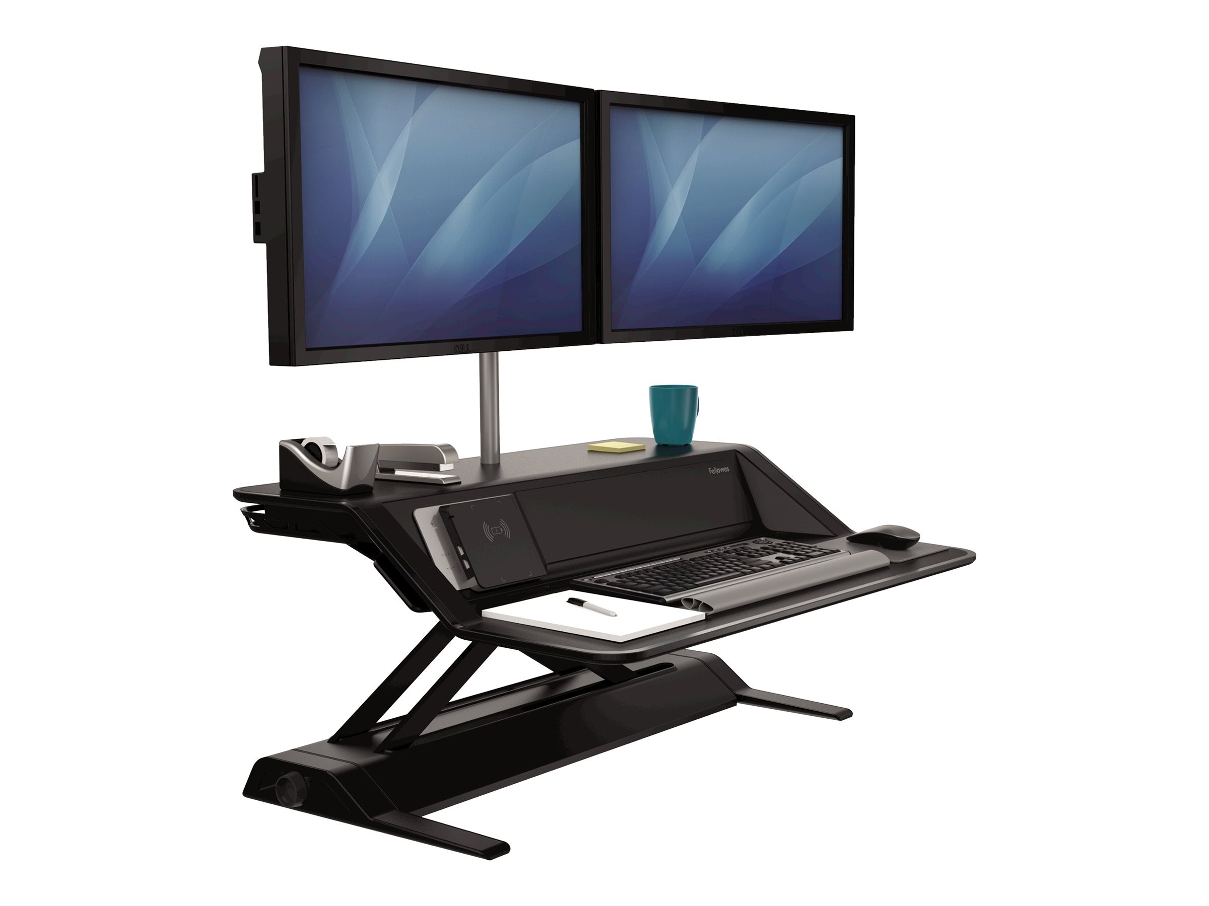 FELLOWES PLATE-FORME ASSIS-DEBOUT LOTUS DX - NOIR