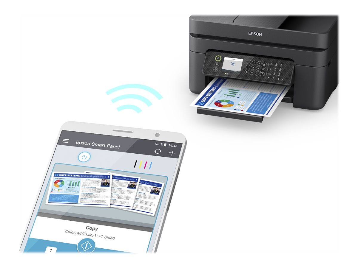 EPSON WorkForce WF-2950DWF MFP colour ink-jet 216x297mm A4 10ppm print 100 sheets USB 2.0 Wi-Fi