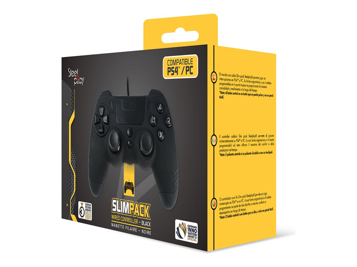 LEXIP X STEELPLAY Slim Pack Wired Controller Ebony Black Multi (P)