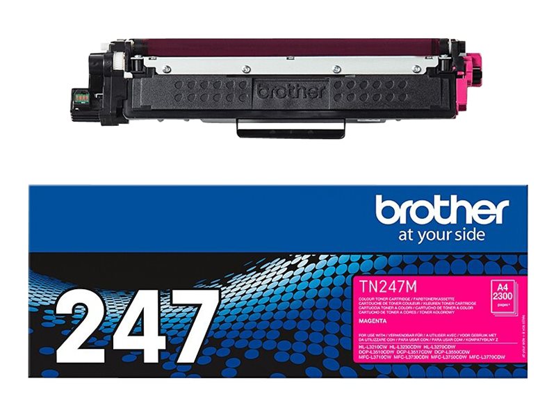 BROTHER TN247M Toner magenta haute capacité de 2300 pages pour Hl-L32xx DCP-L35xx MFC-L37xx