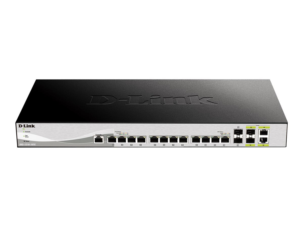 D-LINK Smart+ L2+ 12 Copper Multigigabit Ports 100M/1G/2.5G/5G/10G & 2 copper/SFP+ Multigigabit ports & 2 10GbE SFP+ ports