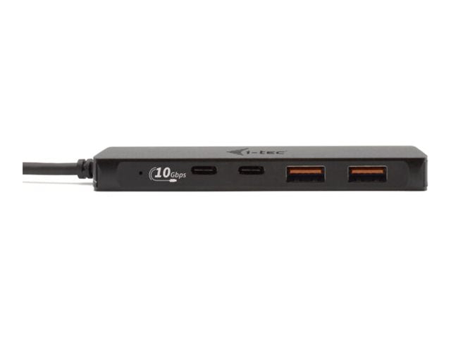 I-TEC USB-C Metal HUB 2xUSB 3.0 2xUSB-C 5Gbps without power adapter ideal for Notebook Ultrabook Tablet PC
