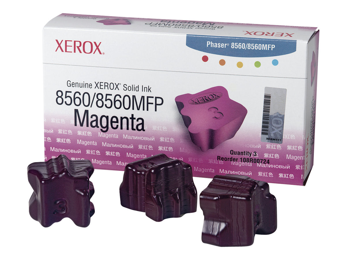 XEROX PHASER 8560, 8560MFP colorstix magenta capacité standard 3 x 1.000 pages pack de 3