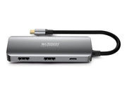URBAN FACTORY Hubee 7in1 Hub USB-C Avec 3 USB-A / 2 HDMI 4K / 1 RJ45 Et 1 Usb-C 100W Pd