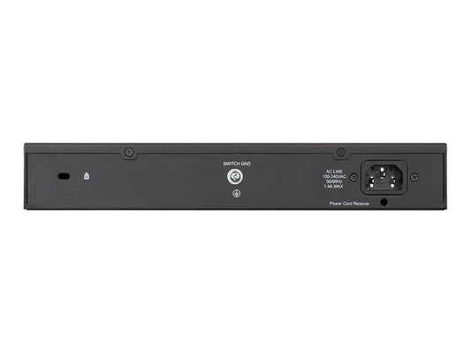 D-LINK 24-Port Layer2 PoE Gigabit Smart Switch 24x 10/100/1000Mbit/s TP RJ-45 Port of which 12 x PoE 802.3af/802.3at802.3x Flow