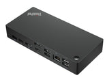 LENOVO ThinkPad Universal USB-C Dock - Station d accueil - USB-C - HDMI 2 x DP - GigE - 90 Watt - ThinkRed