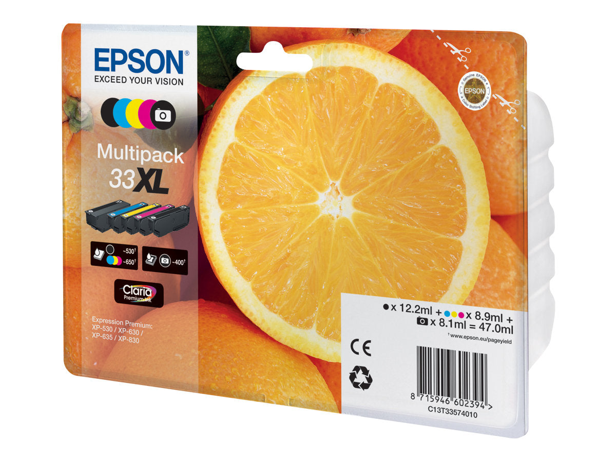 EPSON 4LB 33XL Multipack non-tagged - Claria Premium Ink Orange