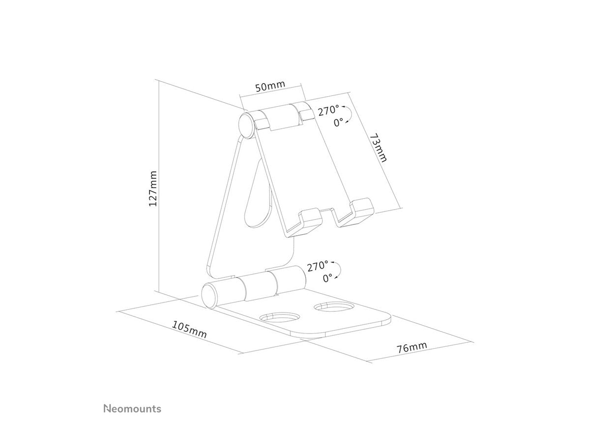 NEOMOUNTS DS10-160SL1 Support pour téléphone jusquà 7p - pliable - universel