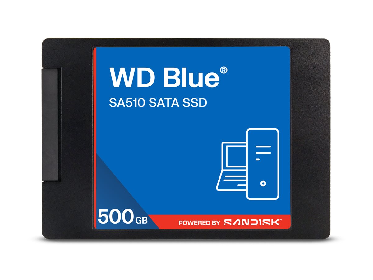 WD Blue SA510 SATA SSD 2.5p/7mm Cased - 500Go