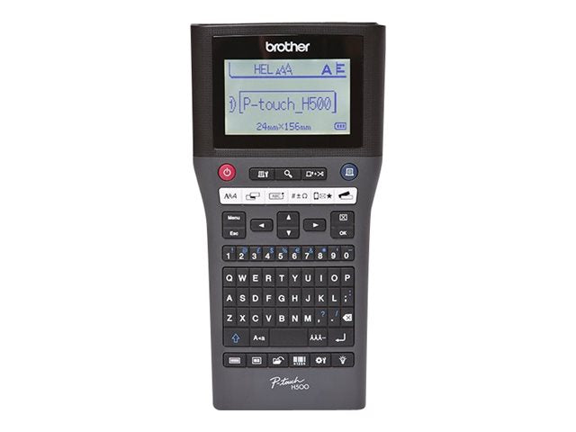 BROTHER PTH500YP Etiqueteuse portable et connectable avec clavier AZERTY. jusqu a 7 lignesd impression. 30mm/sec.