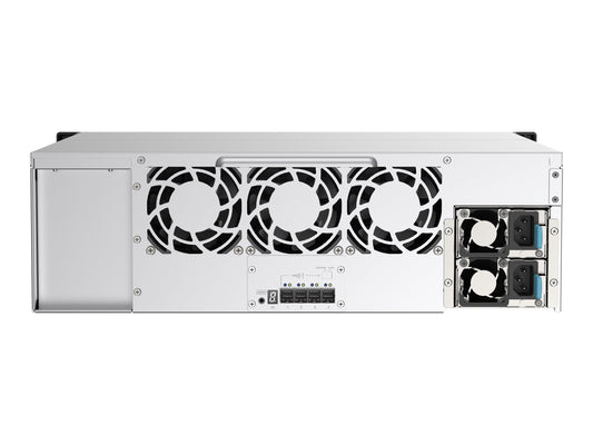 QNAP TL-R1620SEP-RP 16-bay 3U rackmount SAS 12Gbps JBOD expansion enclosure with SAS expander 12Gbps & SAS/SATA 6Gbps drives