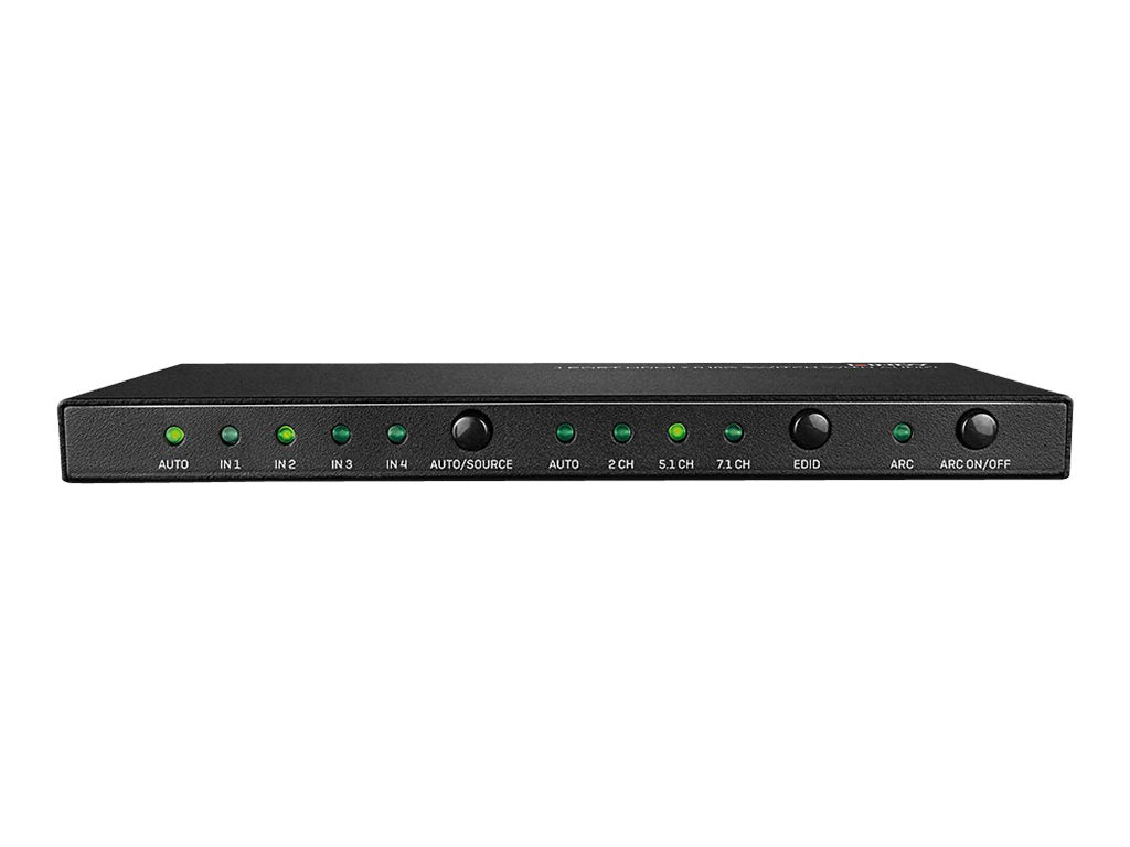 LINDY 4 Port HDMI 2.0 18G Switch with Audio