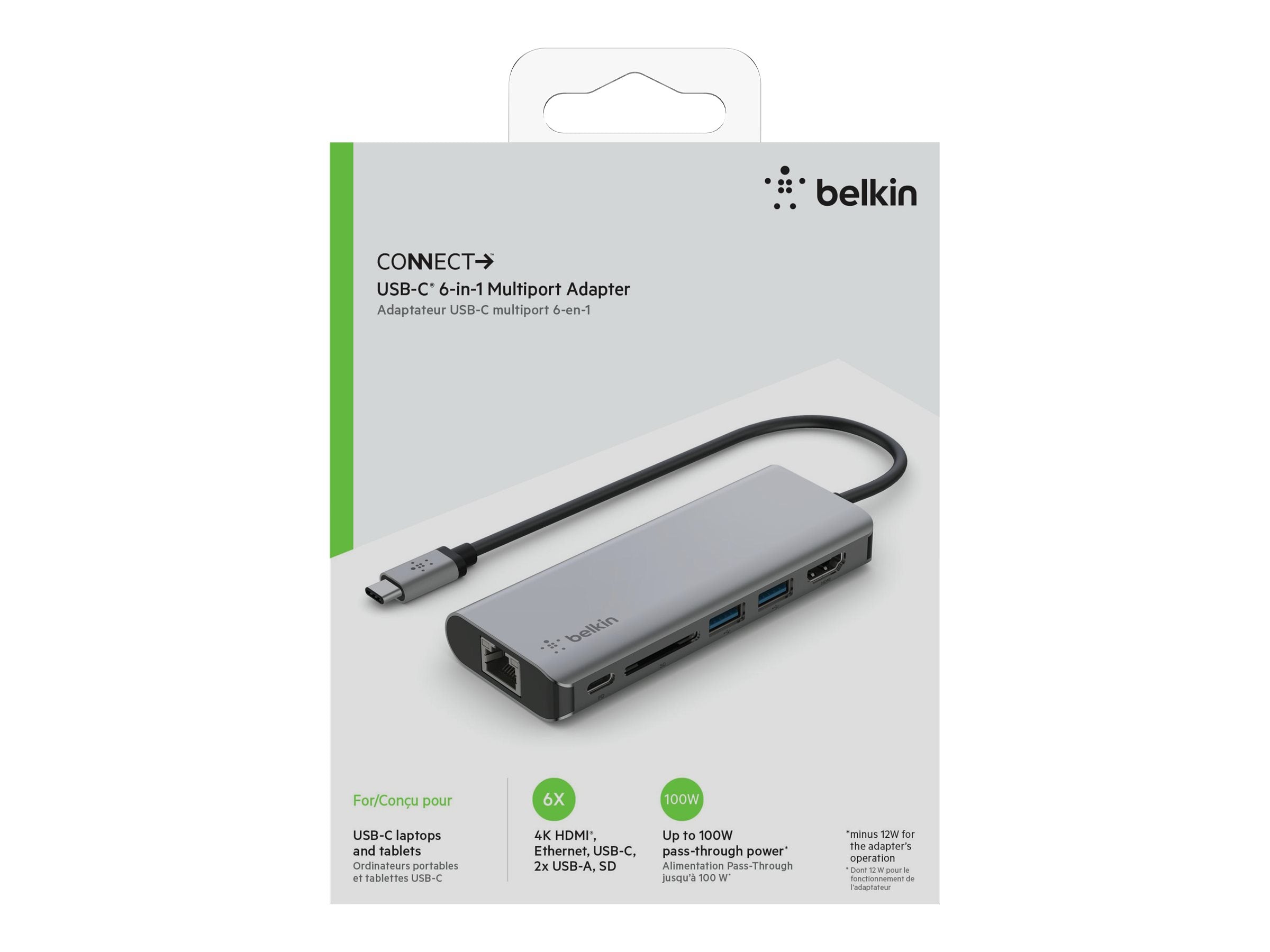 BELKIN USB-C 6-in-1 Multiport Adapter
