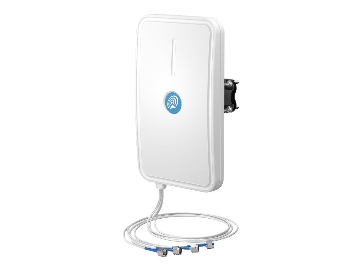 QUWIRELESS Tri-Band 2.4/5-7 GHz WiFi 6E/7 4x4 MIMO Directional Panel N-Male Wall/Mast Antenna
