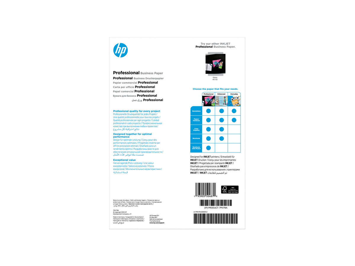 HP Prof Matte Ij A4 180g 150sh FSC Paper