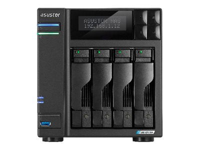 ASUSTOR LOCKERSTOR 4 GEN 2 AS6704T NAS 4 baies Intel Celeron N5105 Quad-Core 4Go DDR4 - 2.5GbE x2 - NVMe - Tour - Garantie 3 ans