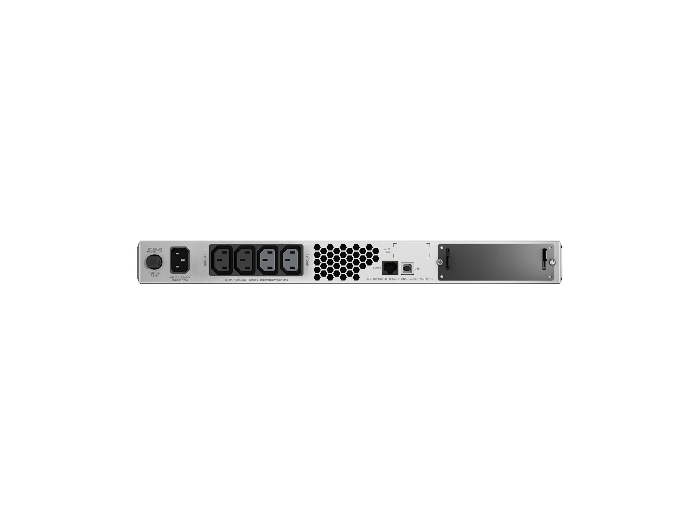 APC Smart-UPS 1500 LCD UPS rack-mountable AC 230V 1000Watt 1500VA RS-232 USB output connectors 6 1U Black
