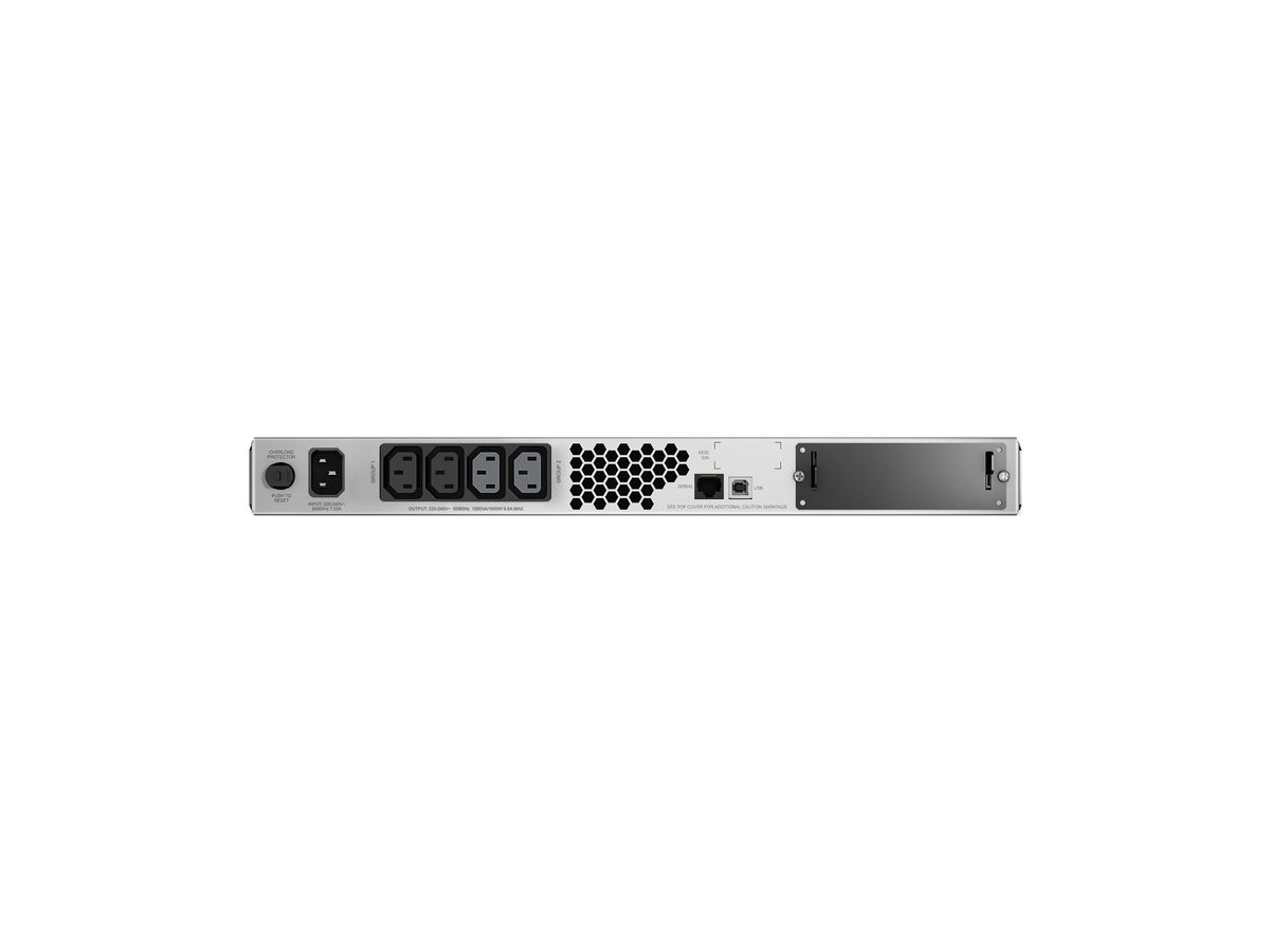 APC Smart-UPS 1500 LCD UPS rack-mountable AC 230V 1000Watt 1500VA RS-232 USB output connectors 6 1U Black