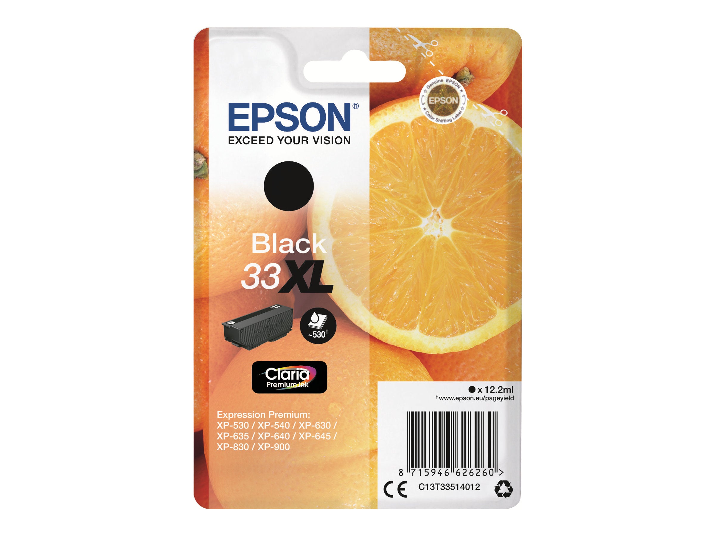 Ink/33XL Oranges 12.2ml BK