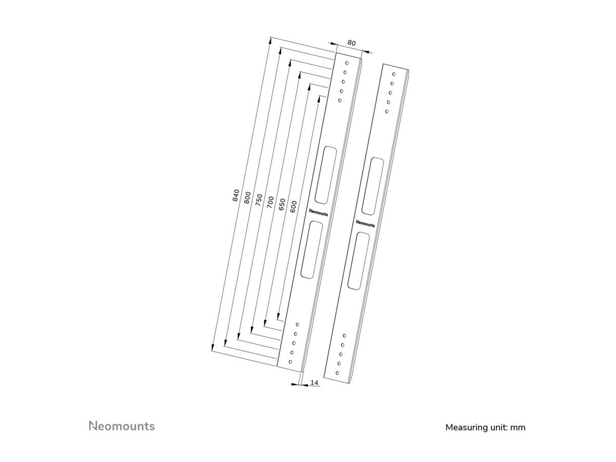 NEOMOUNTS AWL-250BL18 Kit dextension VESA
