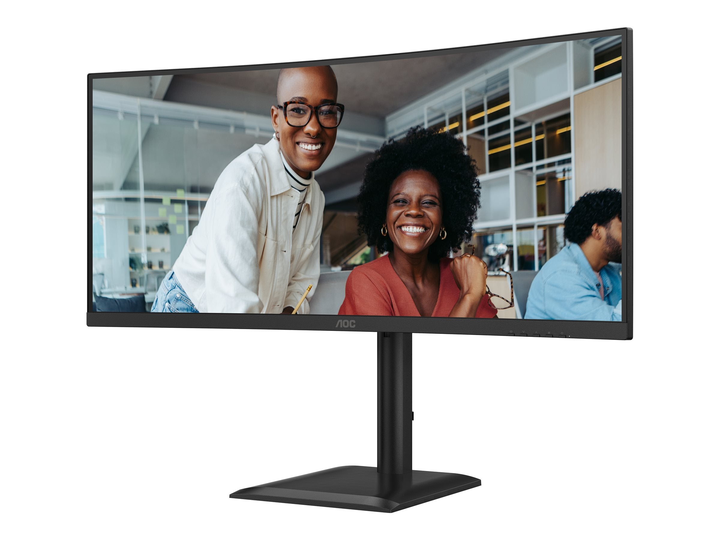 AOC CU34E4CV - Écran incurvé - 34i - 3440 x 1440 UWQHD 120 Hz - VA - 3500:1 - HDR10 - 4 ms - 2xHDMI DP USB-C -HP- GAR 5 ans