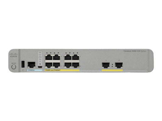 CISCO Catalyst 3560-CX PD PSE 8 Port PoE. 1G Uplinks IP Base