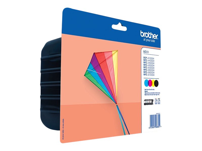 BROTHER Pack blister de 4 cartouches d encre (BK/C/M/Y) pour DCP-J562DW  MFC-J480DW  MFC-J680DW  MFC-J880DW