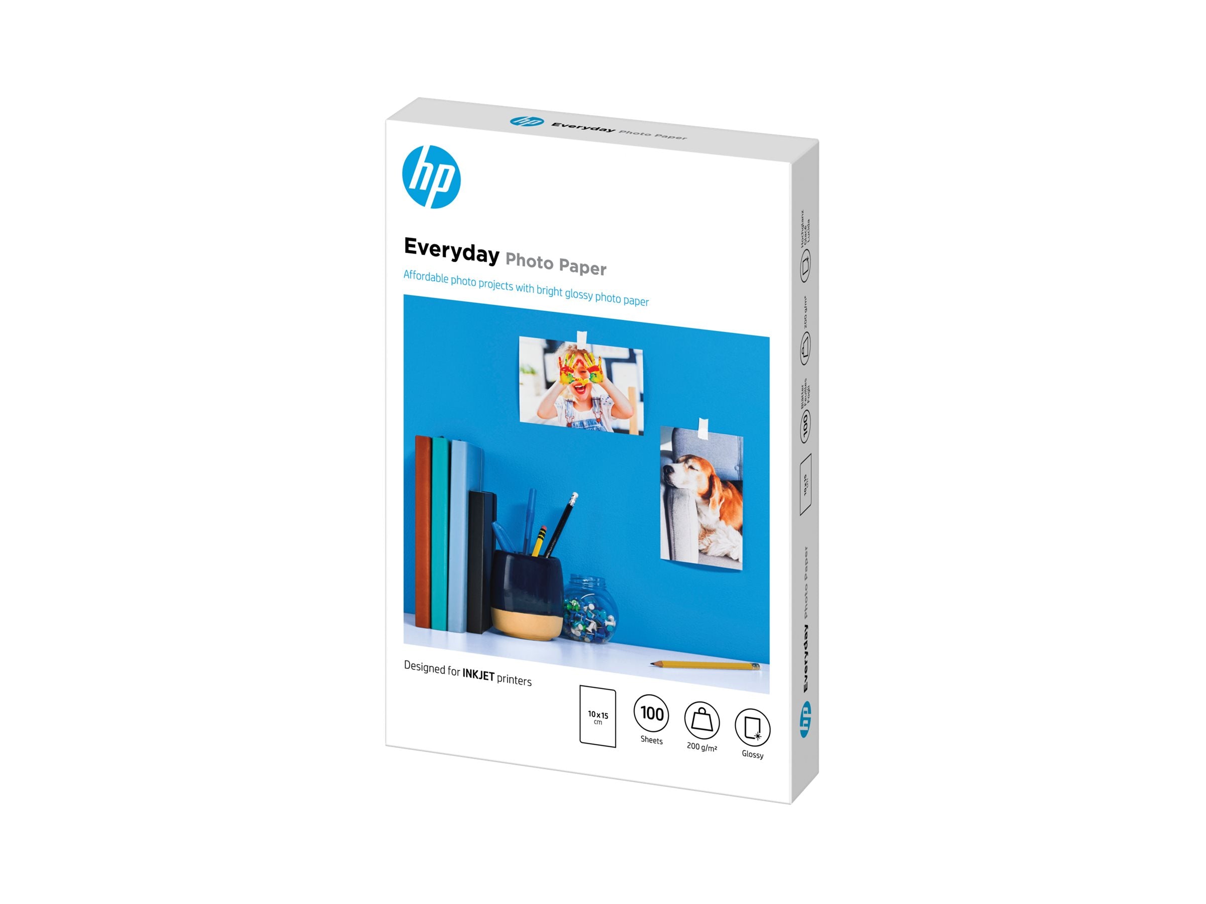 HP original Everyday Glossy photo paper white 200g/m2 100x150mm 100 sheets 1-pack